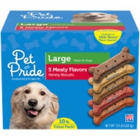 Pet Pride® 5 Meaty Flavors Large Biscuits Dog Treats Value Pack Perspective: Main