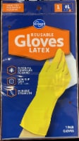 Kroger® Latex Reusable Gloves - Yellow