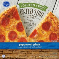 Kroger® Pepperoni Extra Thin Crust Gluten Free Frozen Pizza Perspective: Main