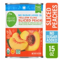 Simple Truth Organic® No Sugar Added Yellow Cling Sliced Peaches