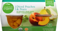 Simple Truth Organic™ Diced Peaches & Pears Bowls