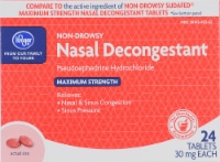 Kroger® Non-Drowsy Nasal Decongestant Tablets 30mg 24 Count Perspective: Main