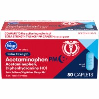 Kroger® Extra Strength Acetaminophen PM Caplets Perspective: Main