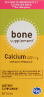 Kroger® Bone Supplement Calcium Tablets Perspective: front