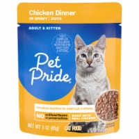 Pet Pride® Chicken Dinner in Gravy Wet Cat Food Pouch