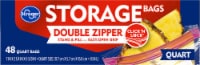 Kroger® Double Zipper Reclosable Quart Storage Bags Perspective: Main