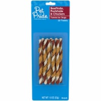 Pet Pride® Beefhide Porkhide and Chicken Twists for Dogs