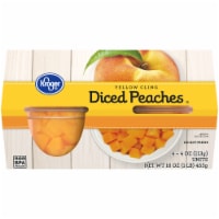 Kroger® Yellow Cling Diced Peach Cups in Light Syrup Perspective: Main