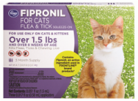 Kroger® Fipronil Squeeze-On Flea & Tick Medication for Cats Perspective: Main
