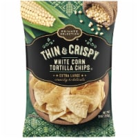 Private Selection® Thin & Crispy Extra Large White Corn Tortilla Chips Perspective: Main