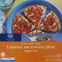 Kroger® 3 Minute Microwave Pepperoni Pizza Perspective: front