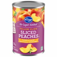 Kroger® No Sugar Added Yellow Cling Sliced Peaches