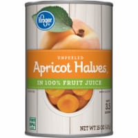 Kroger® Canned Apricot Halves in 100% Fruit Juice Perspective: Main