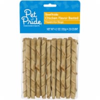 Pet Pride® Beefhide Chicken Flavor Basted Twists Dog Treats