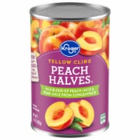 Kroger® Canned Yellow Cling Peach Halves in 100% Fruit Juice