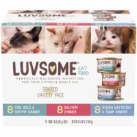 Luvsome® Seafood Variety Pack Wet Cat Food Perspective: Main