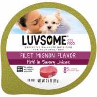 Luvsome® Filet Mignon Flavor Pate in Savory Juices Wet Dog Food