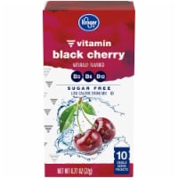 Kroger® Vitamin Black Cherry Sugar Free Drink Mix Packets Perspective: Main