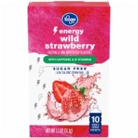 Kroger® Energy Wild Strawberry Drink Mix Packets Perspective: Main