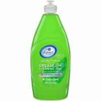 Kroger®  Green Apple Antibacterial Hand Soap Grease Cleaning Dish Soap Bottle Perspective: Main