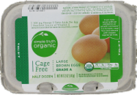Simple Truth Organic™ Cage Free Grade A Large Brown Eggs Perspective: Main