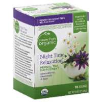 Simple Truth Organic™ Night Time Relaxation Herbal Tea 16 Count Perspective: Main