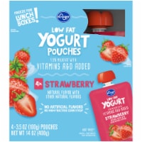 Kroger® Strawberry Lowfat Yogurt Pouches