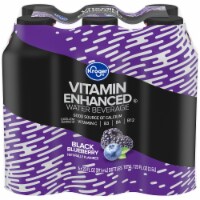 Kroger® Vitamin Enhanced Zero Calorie Black Blueberry Flavored Bottled Water Perspective: Main