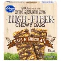 Kroger® Oats & Chocolate Chewy Fiber Granola Bars Perspective: Main
