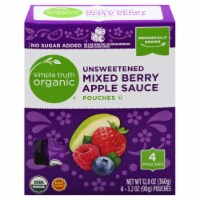 Simple Truth Organic® Unsweetened Mixed Berry Applesauce Pouches