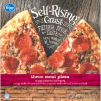 Kroger® Three Meat Self Rising Crust Frozen Pizza Perspective: Main