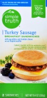 Simple Truth™ Turkey Sausage Egg & Cheese Frozen Breakfast Sandwich Perspective: Main