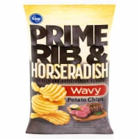 Kroger® Prime Rib And Horseradish Flavored Wavy Potato Chips Perspective: Main