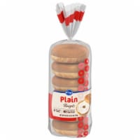 Kroger® Plain Pre-Sliced Bagels Perspective: Main