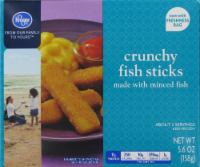 Kroger® Crunchy Fish Sticks Perspective: front