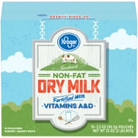 Kroger® Instant Non-Fat Dry Milk Pouches Perspective: Main