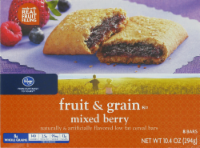 Kroger® Fruit & Grain Mixed Berry Cereal Bars Perspective: Main