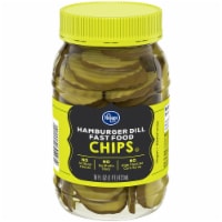 Kroger® Gluten Free Hamburger Dill Fast Food Pickle Chips Perspective: Main