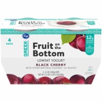 Kroger® Fruit on the Bottom Black Cherry Greek Lowfat Yogurt Perspective: Main