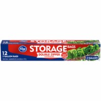 Kroger® Double Zipper 2 Gallon Storage Bags Perspective: Main