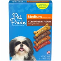 Pet Pride™ 4 Gravy Basted Flavors Medium Biscuits Dog Treats Perspective: Main