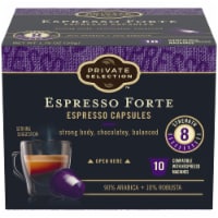 Private Selection® Coffee Pods for Nespresso® Original Machines Espresso Forte Dark Roast Perspective: Main