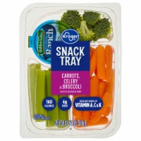 Kroger® Carrots Celery And Broccoli Snack Tray With Ranch Dip Perspective: Main