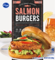 GRILLED SALMON BURGERS, From the WHOLE FOODS Frozen Section