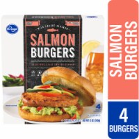 Kroger® Wild Caught Alaskan Salmon Burgers Frozen Perspective: Main
