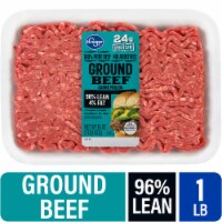 Kroger® 96/4 Ground Beef Tray 1 LB Perspective: Main