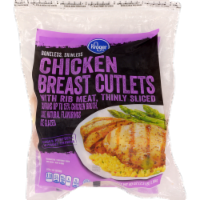 Kroger® Thinly Sliced Boneless, Skinless Chicken Breast Cutlets with Rib Meat Perspective: Main