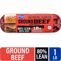 Kroger® 80/20 Ground Beef Roll 1 LB Perspective: Main