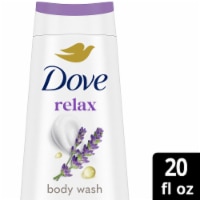 Dove Body Wash for 24hr Lotion-Soft Skin Relax Lavender Oil & Chamomile Moisturizing Skin Cleanser Perspective: Main