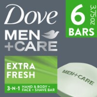 Dove Men+Care Bar Extra Fresh 3 in 1 Cleanser